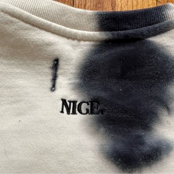 Nice Kicks “Have A Nice Day” White/Black Tie Dye Crewneck Sweatshirt, 2XL - Picture 8 of 8